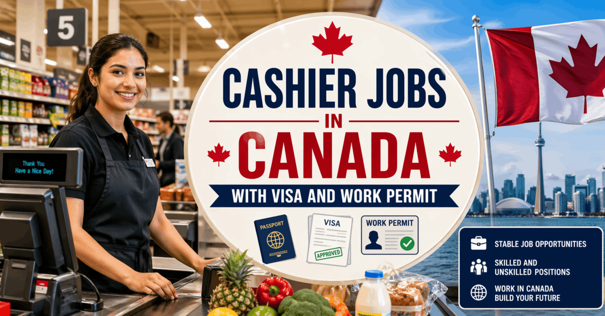 Cashier Jobs in Canada with Visa and Work Permit