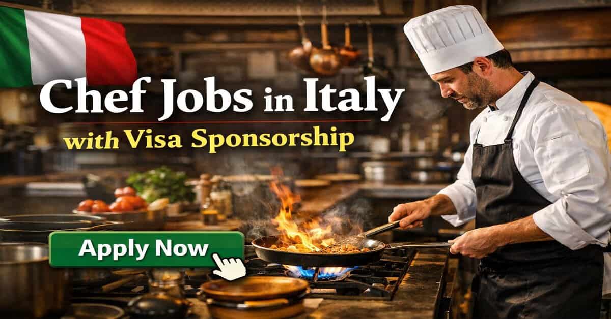 Chef Jobs in Italy with Visa Sponsorship