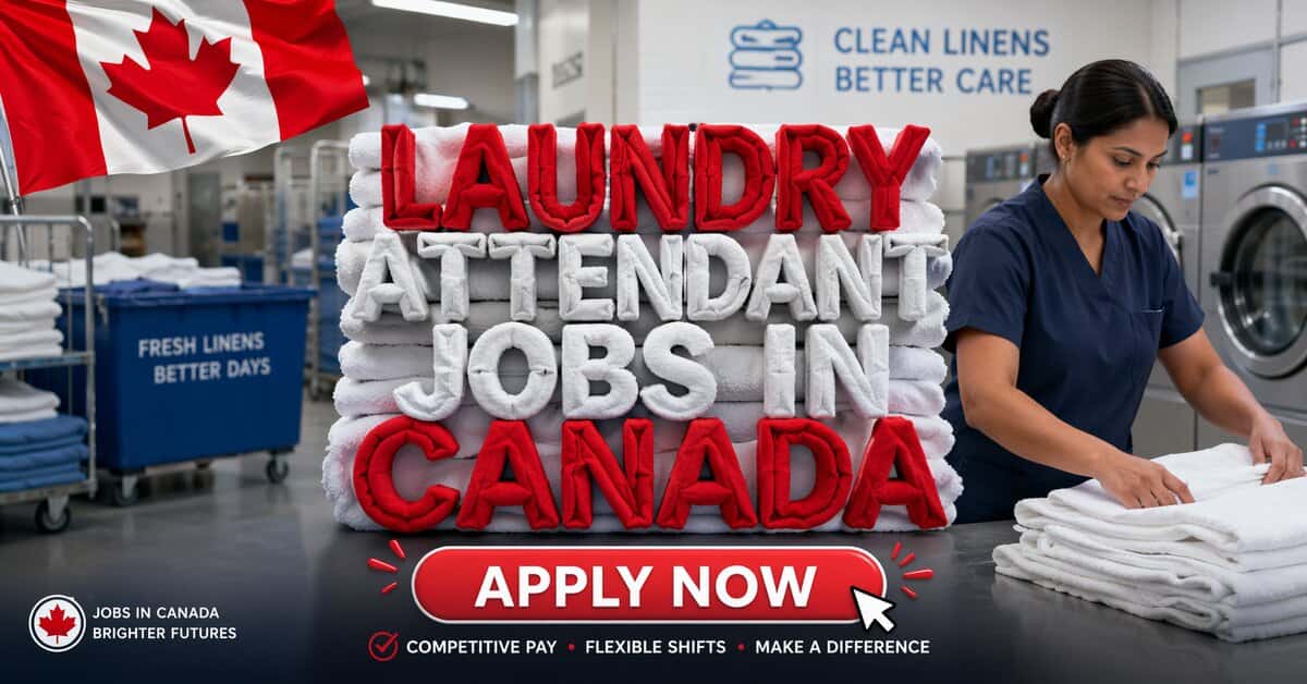 Laundry Attendant Jobs in Canada with Visa