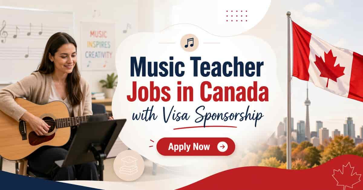 Music Teacher Jobs in Canada with Visa Sponsorship