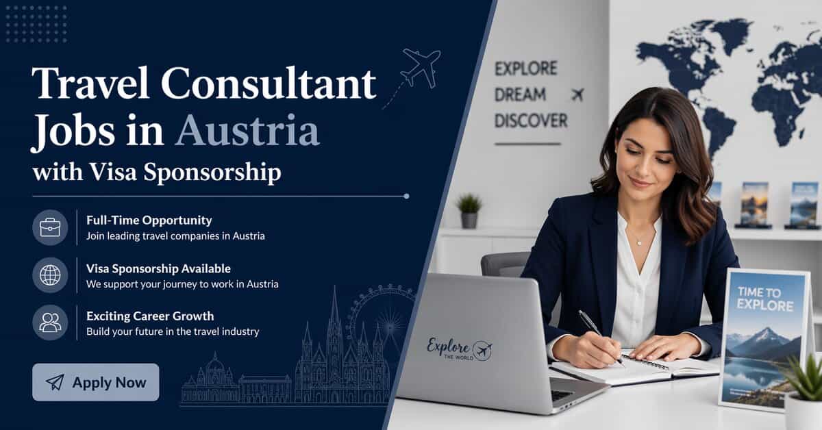 Travel Consultant Jobs in Austria with Visa Sponsorship