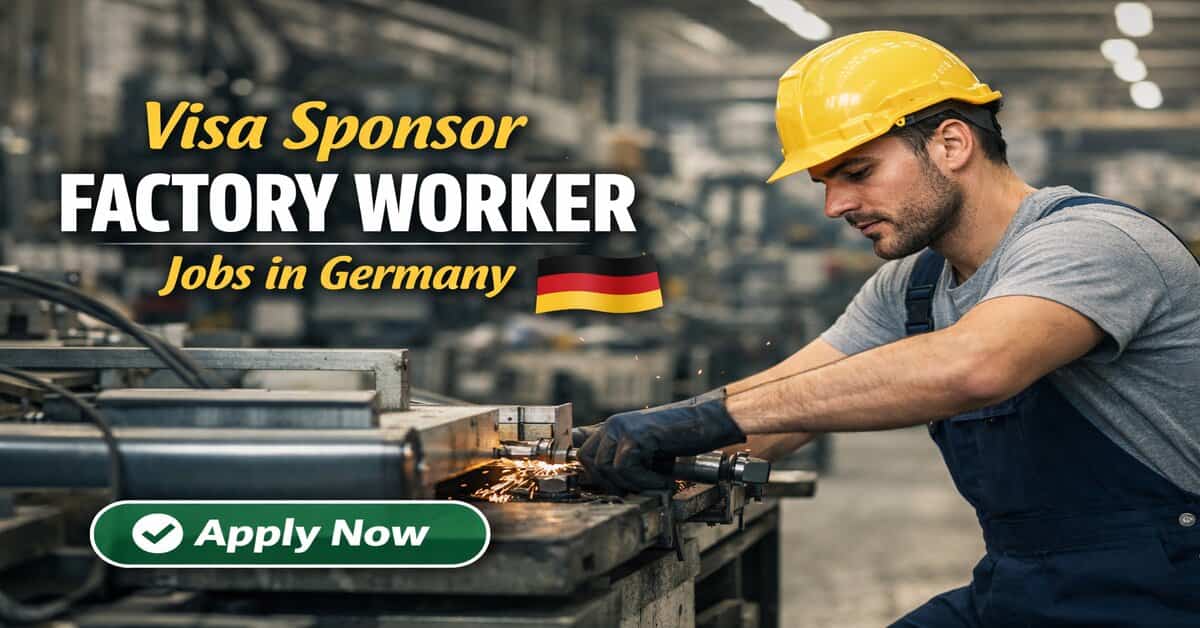 Visa Sponsor Factory Worker Jobs in Germany