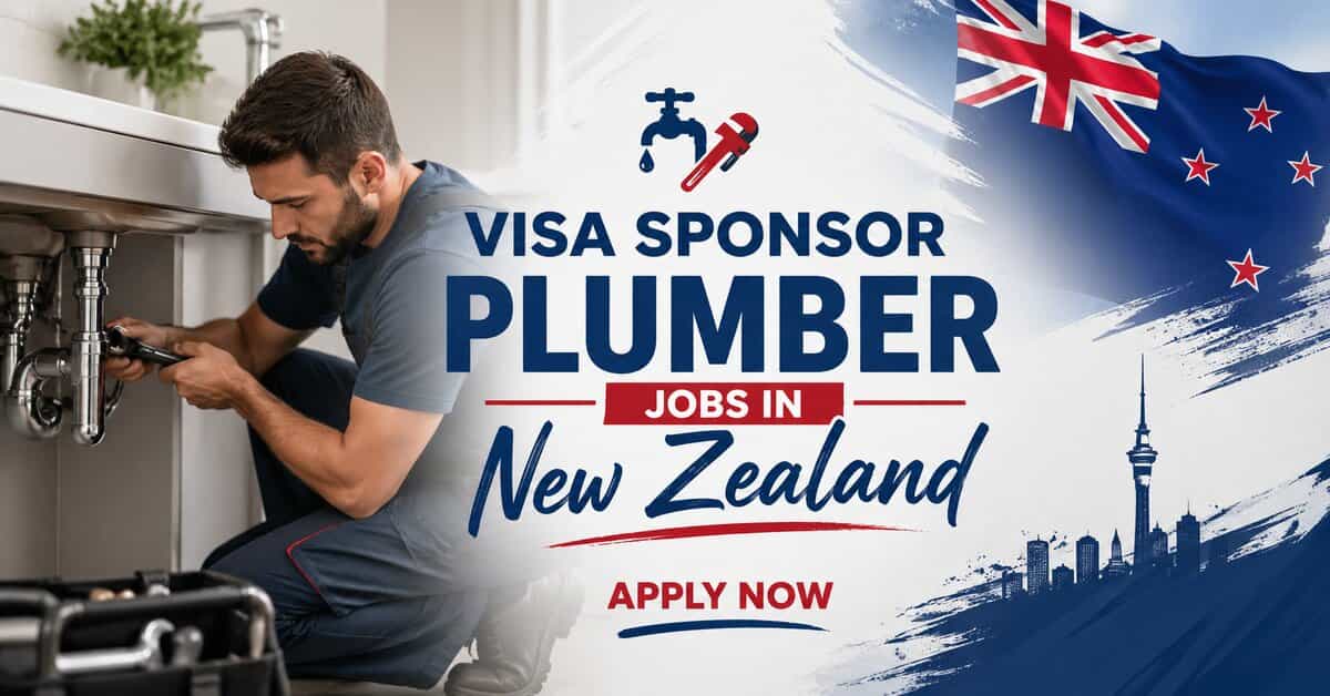 Visa Sponsor Plumber Jobs in New Zealand
