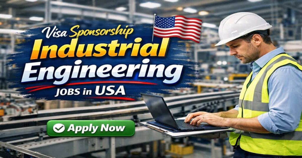 Visa Sponsorship Industrial Engineering Jobs in USA