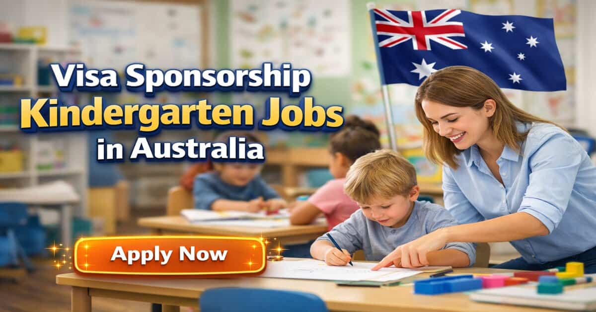 Visa Sponsorship Kindergarten Jobs in Australia