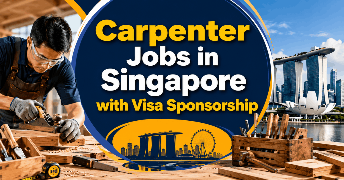 Carpenter Jobs in Singapore with Visa Sponsorship