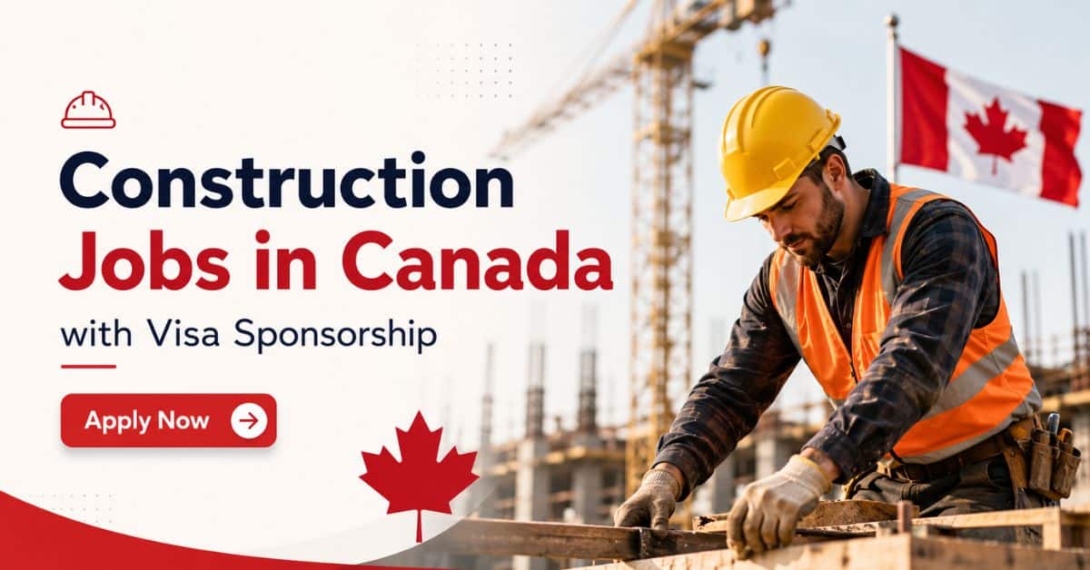 Construction Jobs in Canada with Visa Sponsorship