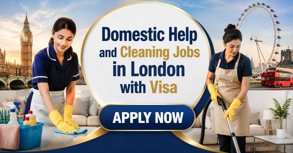Domestic Help and Cleaning Jobs in London with Visa