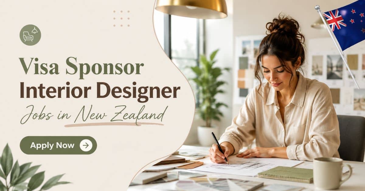 Visa Sponsor Interior Designer Jobs in New Zealand
