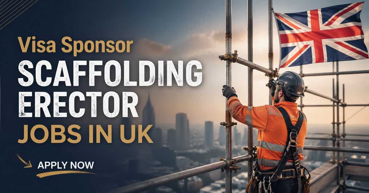 Visa Sponsor Scaffolding Erector Jobs in UK