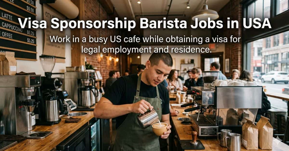 Visa Sponsorship Barista Jobs in USA