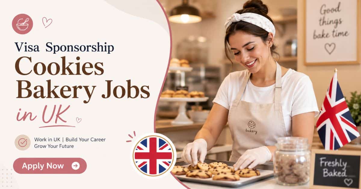Visa Sponsorship Cookies Bakery Jobs in UK