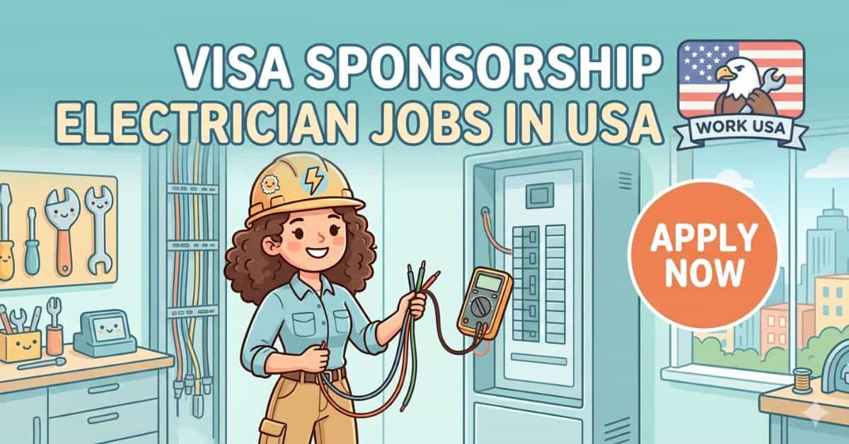 Visa Sponsorship Electrician Jobs in USA