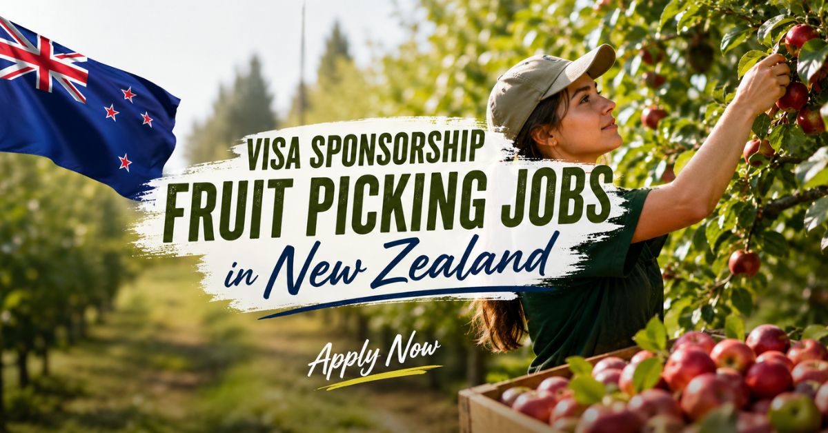 Visa Sponsorship Fruit Picking Jobs in New Zealand