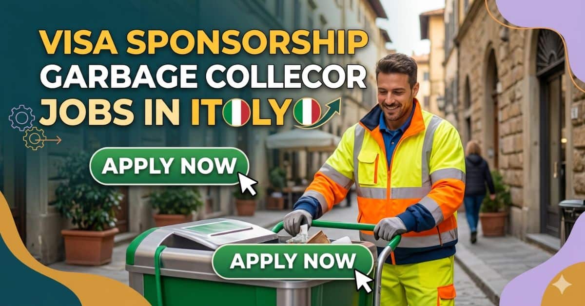 Visa Sponsorship Garbage Collector Jobs in Italy