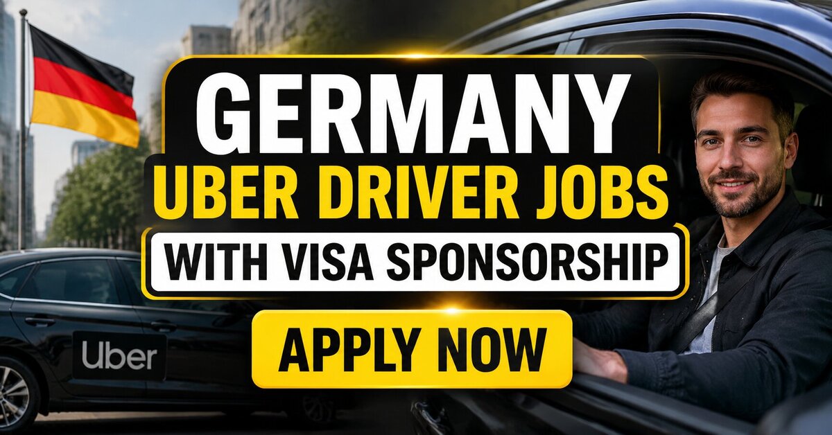Germany Uber Driver Jobs with Visa Sponsorship