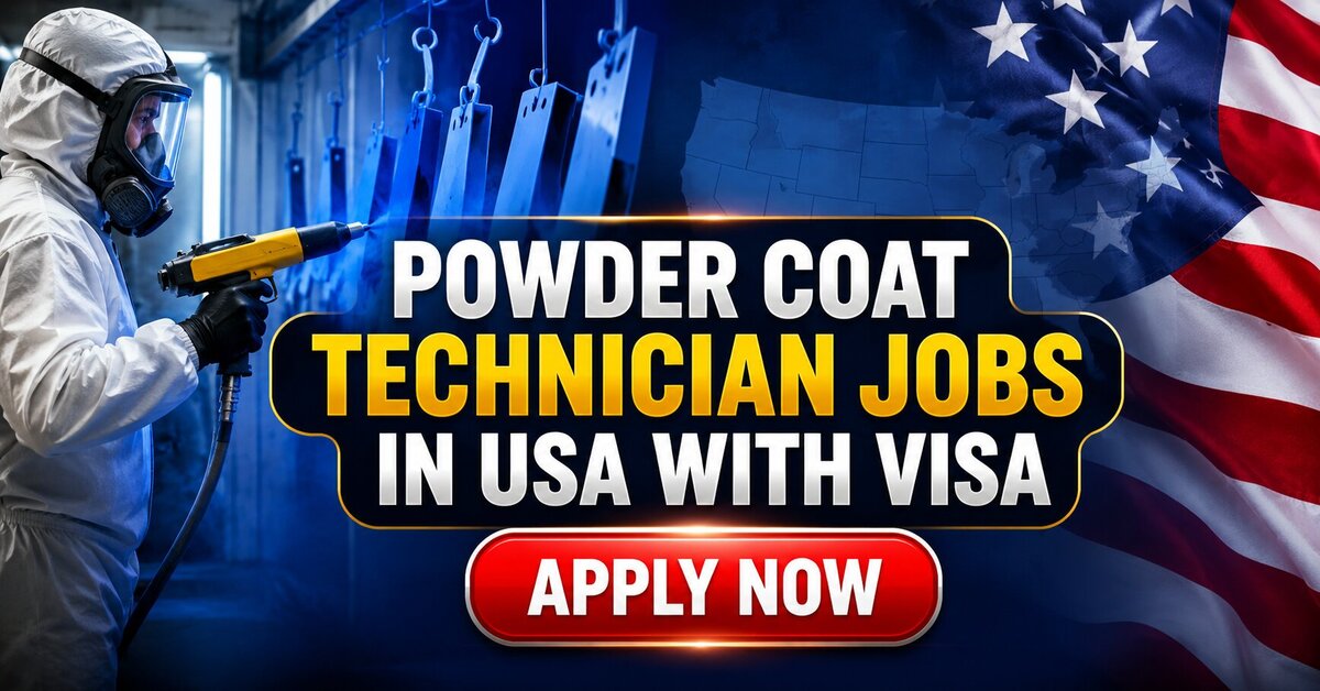 Powder Coat Technician Jobs in USA with Visa