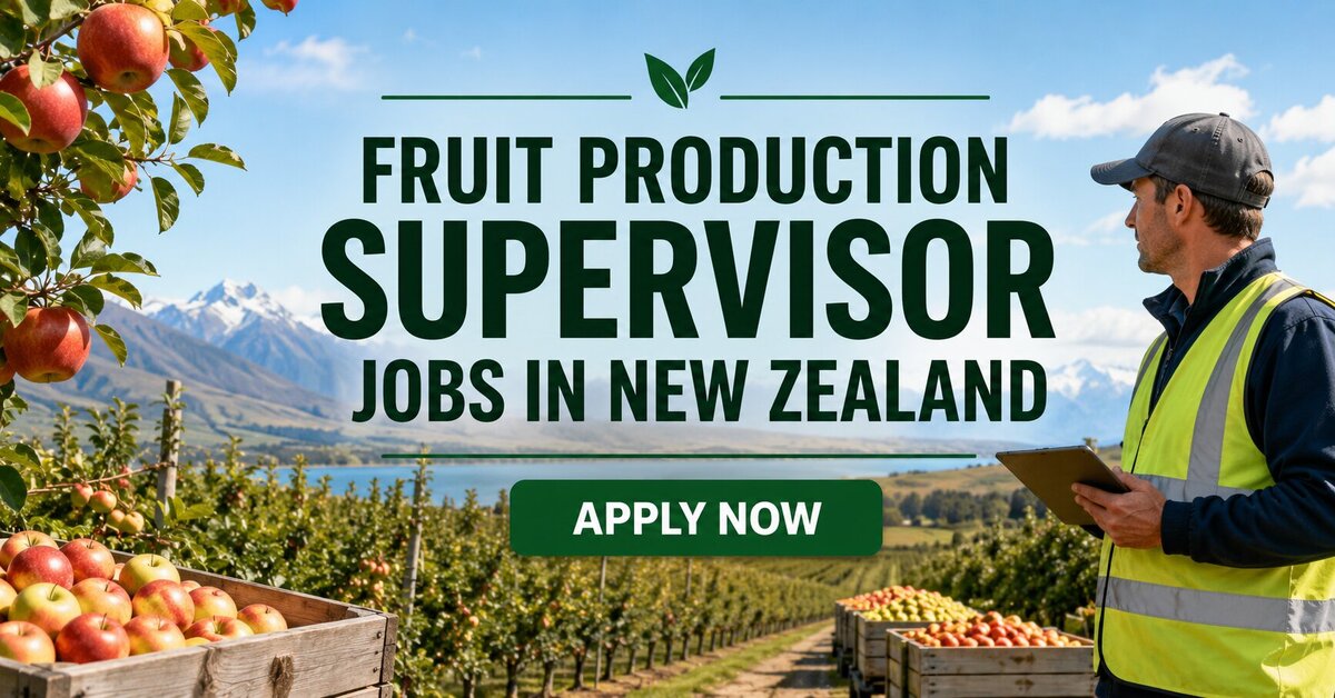 Fruit Production Supervisor Jobs in New Zealand